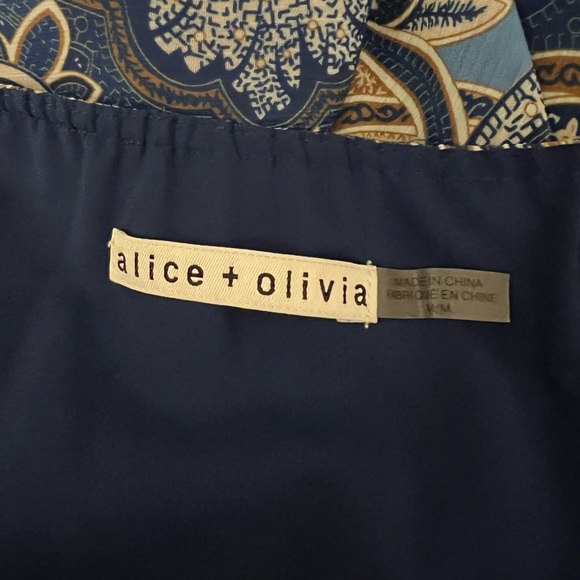 ALICE + OLIVIA Mosaic Paisley Cari Dress - Picture 9 of 11